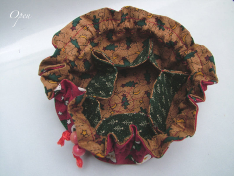 z. Drawstring Jewelry Pouch Circular Multiple Pockets ClearlyHelena