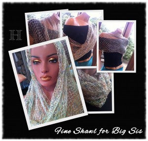 Crochet Shawl in Solomon's Knot