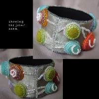 felted cabs bangle