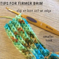 tips for crochet brim
