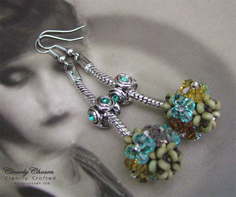 Pandora beaded earrings deals