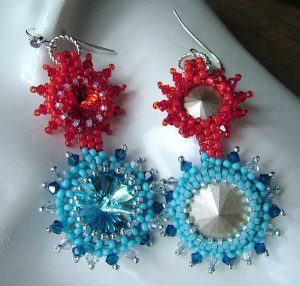 fire water earrings ch0246-005