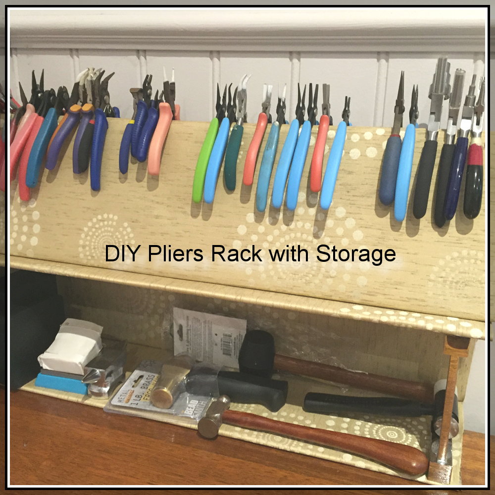 Plier wood rack Organizer, Wooden Storage