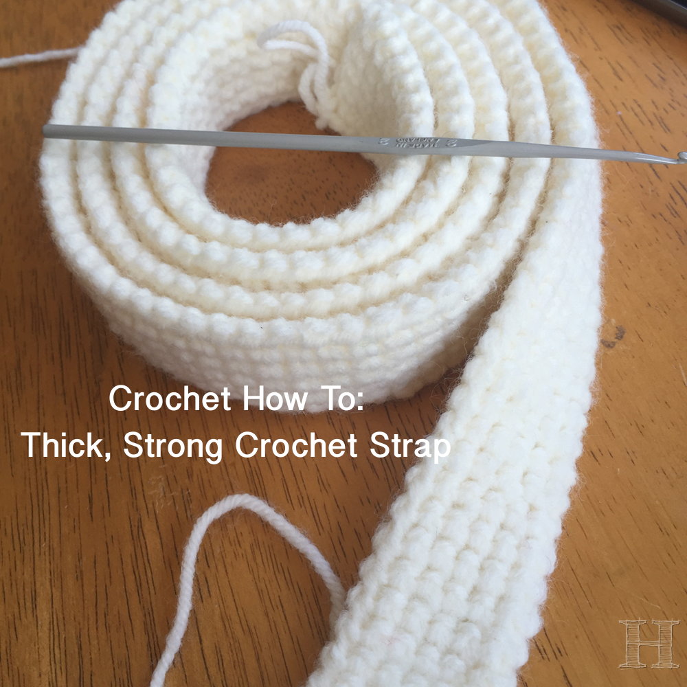 You will love the very easy tig work bag handle! #crochet