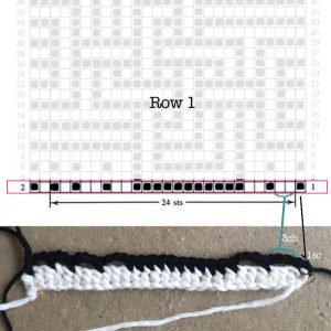 mosaic crochet chart-R1