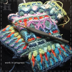 overlay crochet fingerless gloves CH0446-006