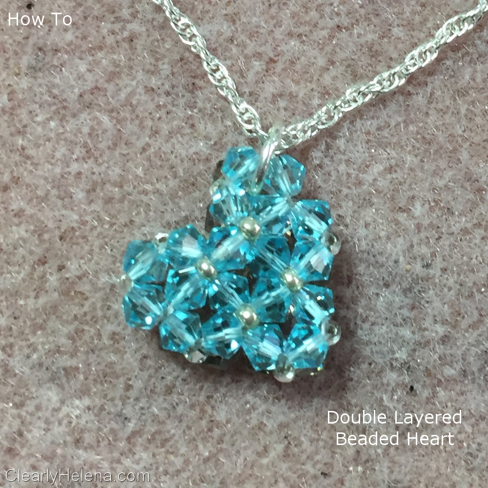 Beaded Heart how to ・ClearlyHelena