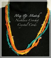 Beaded Finger Crochet Necklace