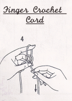 Step 4: Finger Crochet Cord
