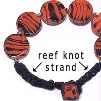 Beaded Jewelry with Square Knot strand