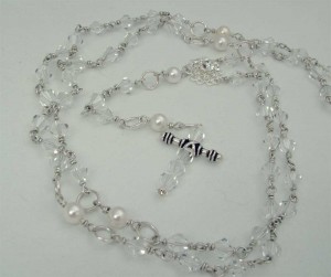 Pearl and Crystal Rosary