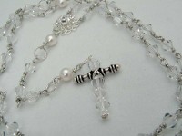 pearl and crystal rosary