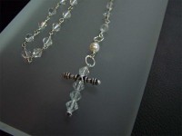 pearl and crystal rosary