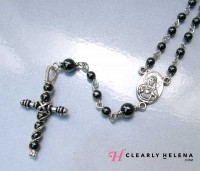 Rosary Center of Hematite Rosary