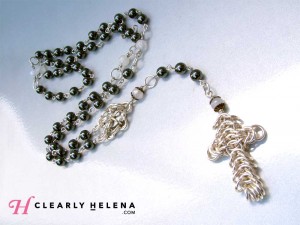 Hematite and Moonstone Rosary