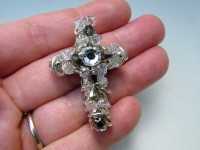 Wire Wrapped and ChainMail Cross