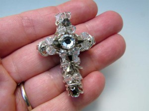 Wire Wrapped and ChainMail Cross