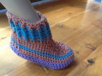 first crochet bootie