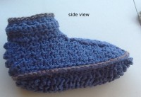 adult male crochet booties