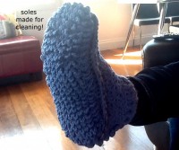 adult male crochet booties