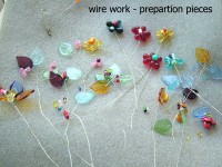 preparation for wire crochet bracelet