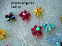 preparation for wire crochet bracelet