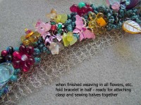 wire base for crochet bracelet