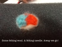 jewelry felting and mix media