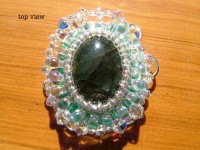 beaded bezel labradorite cab