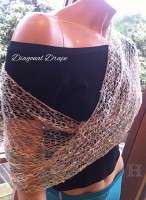 crochet-shawl with solomon's knot