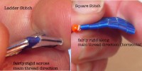 Ladder Stitch vs Square Stitch