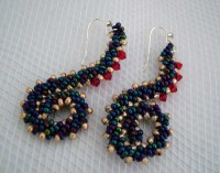 squiggle earrings-St-Petersburg-Stitch
