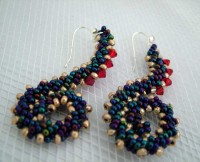 squiggle earrings-St-Petersburg-Stitch