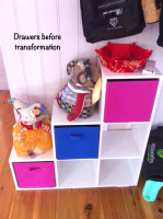 collage drawers - before