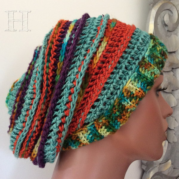 Crochet Slouchy Beanie Hats ・ClearlyHelena