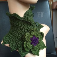 crochet neck warmer