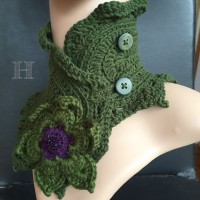 crochet neck warmer