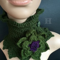 crochet neck warmer