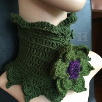 crochet neck warmer