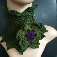 crochet neck warmer