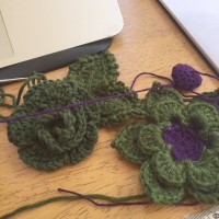 flowers for crochet neck warmer
