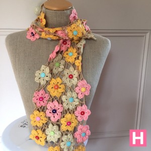 crochet flower shawl-CH0383-001