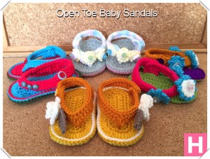 open toe baby sandals-000