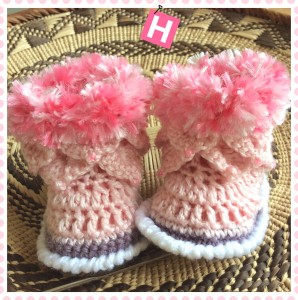 pink fluffy boots-CH0390-001