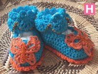 scallop edge baby shoes-C-004
