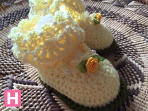 scallop edge baby shoes-E-002