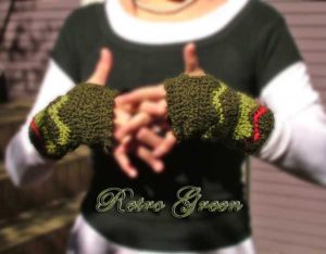 retro green gloves ch0263b-017