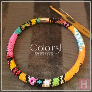 colours crochet necklace CH0413-002