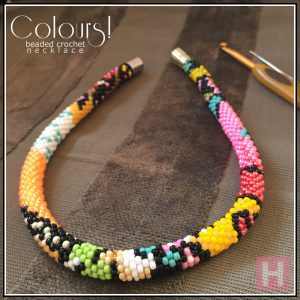 colours crochet necklace CH0413-003
