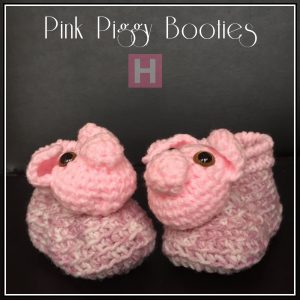 Pink Piggy Booties CH0430-000